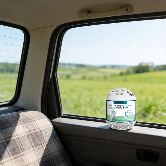 2026 Air Magic Box, Indoor Air Purification Dust Removal Magic Box, Long-Lasting Air Freshener 120g for Home, Pet Areas，Automatic Dust Collection