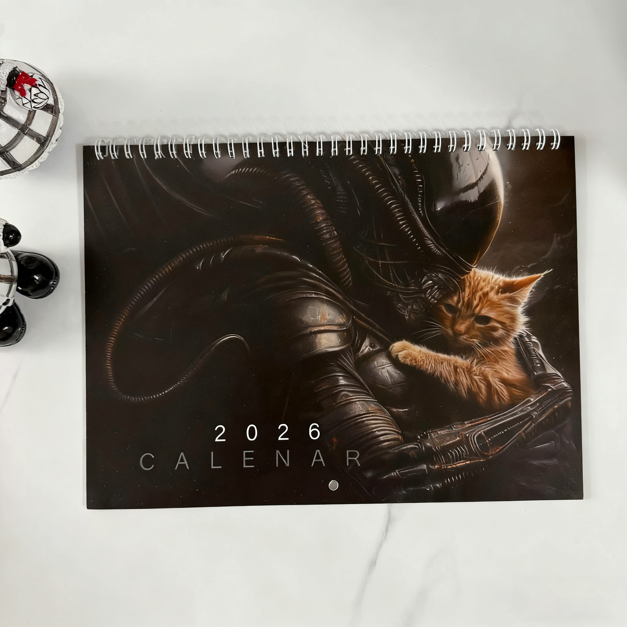 2026 Alien and Cat Wall Calendar Stunning Sci - Fi Art Must - Have for ...