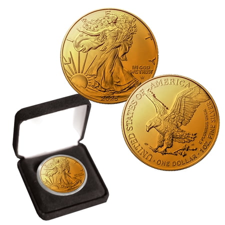 2026 American Silver Eagle 24k Gold Layered