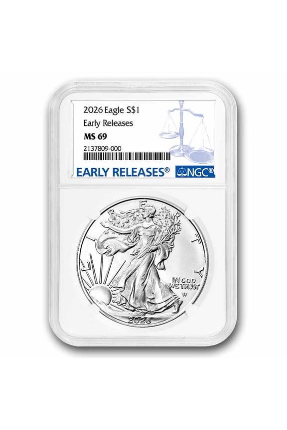 2026 American Silver Eagle MS-69 NGC (Early Releases)