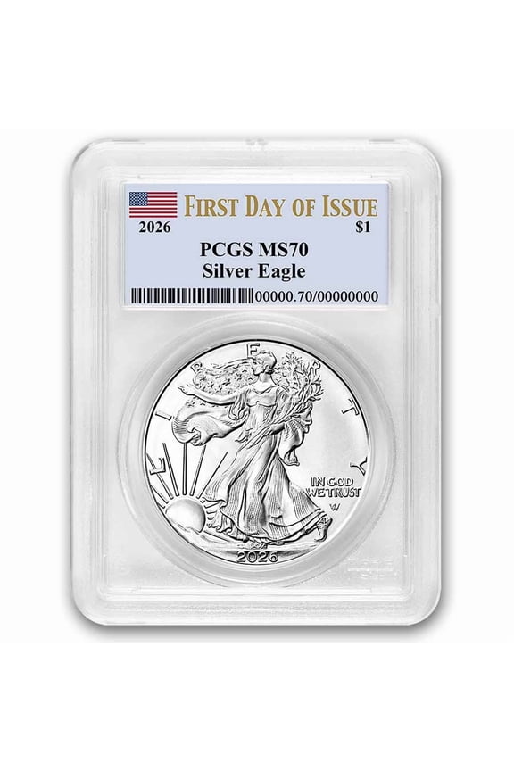 2026 American Silver Eagle MS-70 PCGS (First Day of Issue)
