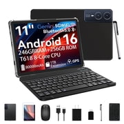 2026 Android 16 Tablet 11inch, 18W Fast Charging, 24GB+256GB+1TB Expand, Octa-core CPU, 8000mAh Large Battery, WiFi6, Touchscreen Display, Widevine L1 Tableta