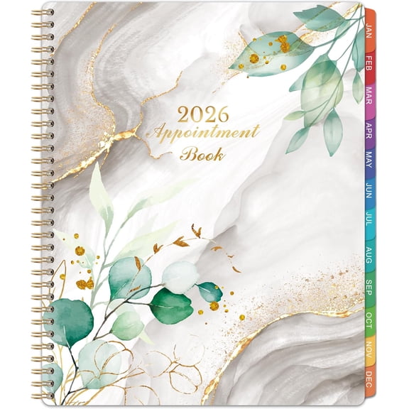 2026 Appointment Book And Daily Planner 8.5" X 11" Weekly Schedule Organizer With 30-Minute Time Slots January To December