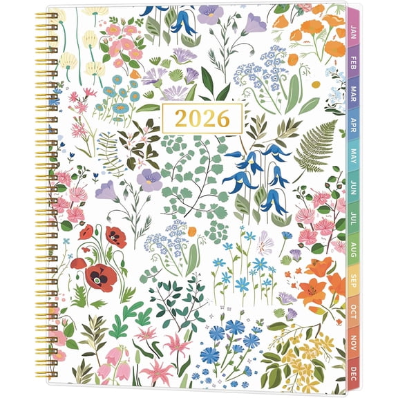 2026 Appointment Book And Calendar Planner, Weekly And Monthly 8.5 X 11 Inches, Hourly 30-Minute Slots, Includes Tabs And Pocket With Flexible Cover, For Office Home And School Use