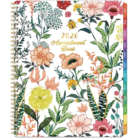 2026 Appointment Book/Planner - 2026 Daily Hourly Planner, Jan 2026 - Dec 2026, Weekly Appointment Book, 8.5" x 11", 30-Minute Interval, Lay-Flat, Tabs, Ample Space with Notes  To-Do Lists