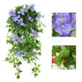 thumbnail image 1 of 2026 Artificial Morning Glory Vine – 90cm Outdoor Plastic Flower Garland for Spring Porch, Fence & Home Wall Decor, Blue (Plastic), 1 of 5