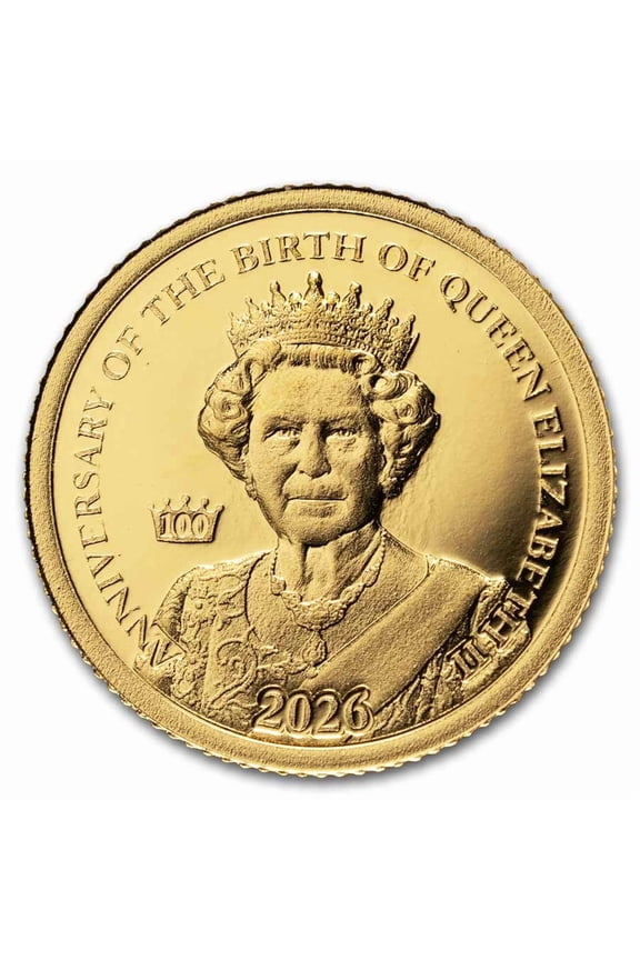 2026 Ascension Islands 1/2 Gram Gold Queen Elizabeth II Coin