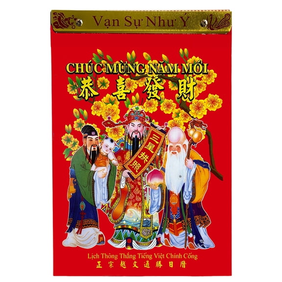 Lịch Việt Nam 2026 Horse Zodiac Feng Shui Hanging Wall Calendar