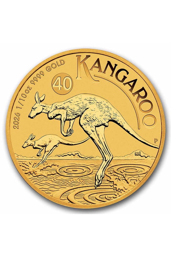 2026 Australia 1/10 oz Gold Kangaroo BU