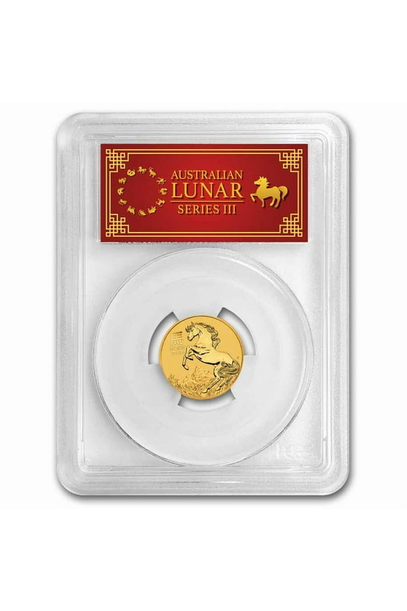 2026 Australia 1/4 oz Gold Lunar Horse MS-70 PCGS (FS Red Label)