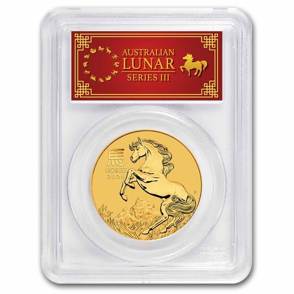 2026 Australia 1 oz Gold Lunar Horse MS-70 PCGS (FS, Red Label)