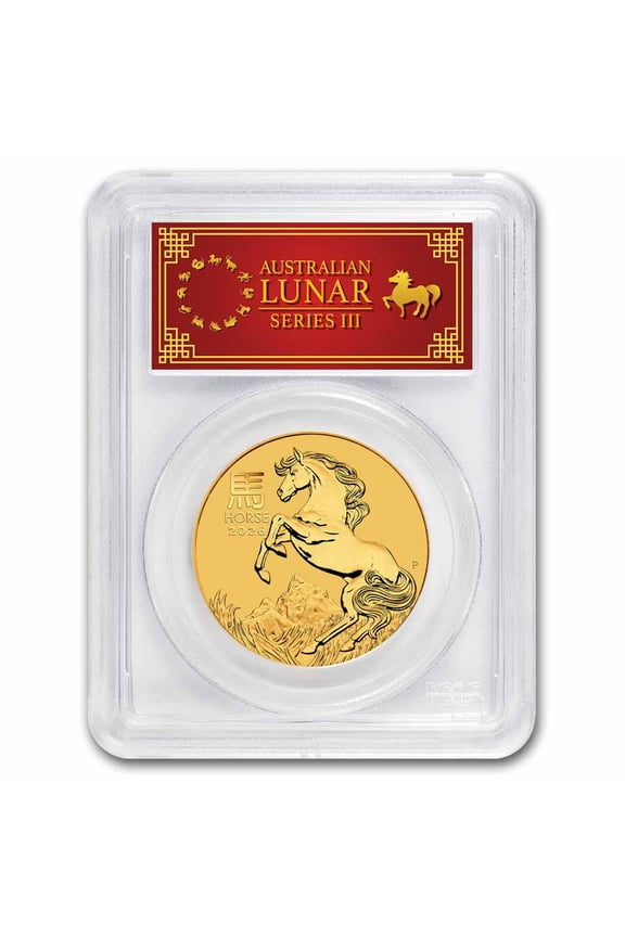 2026 Australia 1 oz Gold Lunar Horse MS-70 PCGS (FS, Red Label)