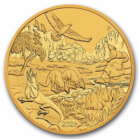 2026 Australia 1 oz Gold Wonders of Australia- The Outback BU