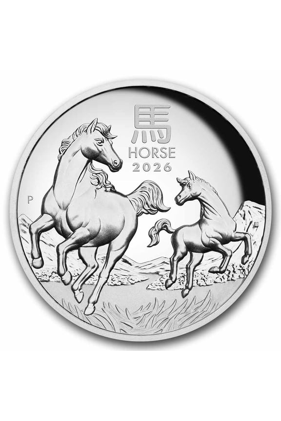 2026 Australia 1 oz Silver Lunar Horse Proof (HR, Box & COA)