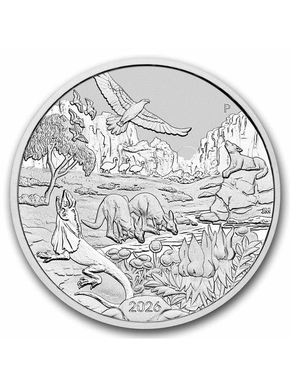 2026 Australia 1 oz Silver Wonders of Australia- The Outback BU