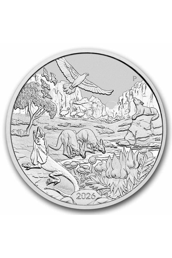 2026 Australia 1 oz Silver Wonders of Australia- The Outback BU