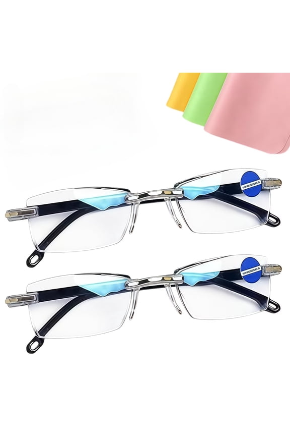2026 Auto Adjusting Smart Reading Glasses, Dual Focus HD Vision Eyewear for Near & Far, Anti-Blue Light Lightweight Unisex Glasses