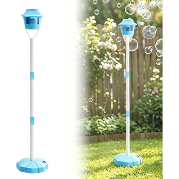 2026 Automatic Bubble Machine with Lights, Rechargeable Stand Bubble Maker Torch, Adjustable Height Magic Bubble Light Tower for Outdoor Garden, Patio, Wedding, Party, Event Decor