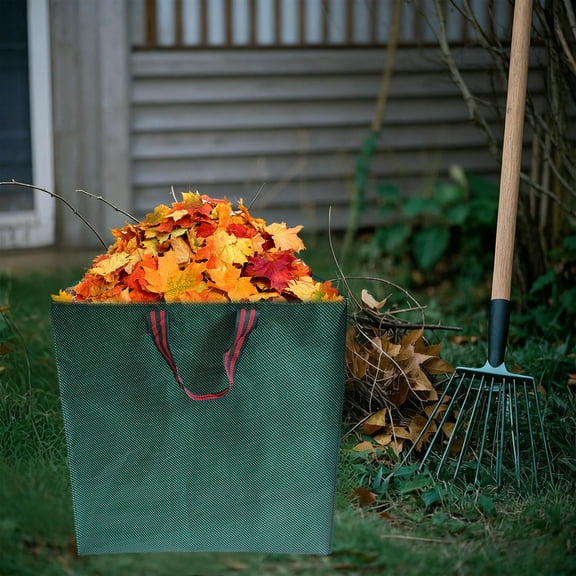 2026 Autumn Reusable Gardening Lawns Leaf Bag with Reinforced Handle Foldable and Portable Suitable for Lawns Gardens Leaf Collection and Home Yard Cleaning 1 Piece Help You Clean Your Yard