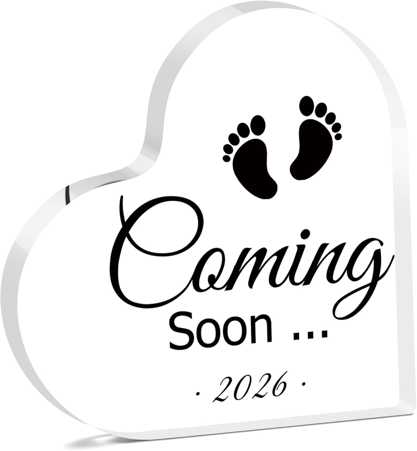 2026 Baby Announcement Acrylic Sign, Pregnancy Reveal Gift for Husband ...