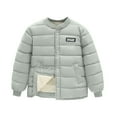 thumbnail image 1 of 2026 Back to School Toddler Winter Jackets no Hood Cotton Warm Lined Coat Baby Boys Girls Windproof Thick Outwear Button Down Baby Girl Coat, 1 of 5