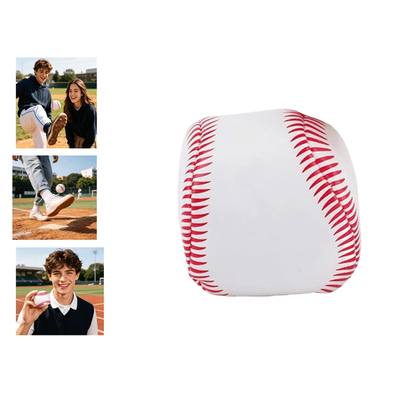 2026 Baseball Style Kick Balls - 2.76" Professional Soft Sandbags for Outdoor, Handmade Style Fidget Squeeze Toys for Stress Relief, Athletic Coordination Training Balls