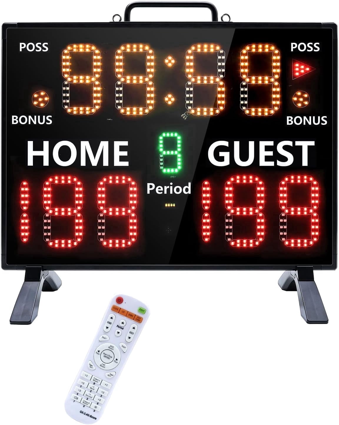 2026 Basketball Scoreboard with Remote, Battery Powered Electronic ...