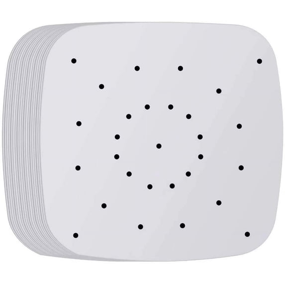 2026 Best 200Pcs 8.5 Inch Square Perforated Parchment Paper Sheets, Non-Stick Liner for Air Fryer, Steaming Basket, Oven, Baking & Cooking