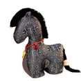 thumbnail image 1 of 2026 Black 11.8" Horse Stuffed Animal, New Year Plush-Mascot Statue, Plush Tabletop Ornaments for Chinese New Year Spring Festival Gift Blessing Souvenir Home Office Tabletop Decors, 1 of 6