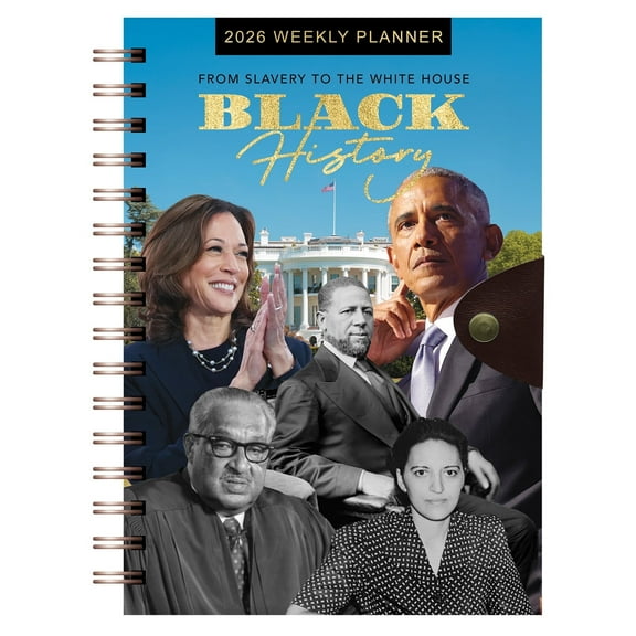 African American Expressions 2026 Dated Planners – Hardcover Weekly & Monthly Planner Celebrating Black Culture & History, 12 Tabs, Twin-Wire Binding (2026 Black History Weekly Planner)