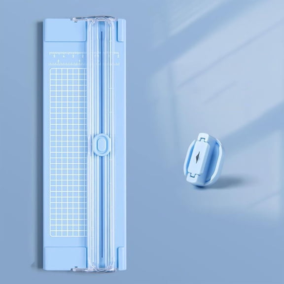 2026 Blue A4 Paper Trimmer – Non-Slip DIY Craft Cutter with Scale for Scrapbooking, Photos & Office Use, Lightweight & Accurate