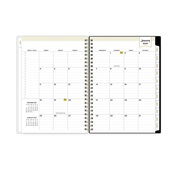 2026 Blue Sky Day Designer Butterfly Garden 5.875" x 8.625" Weekly & Monthly Personal Organizer