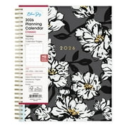 Blue Sky 2026 Monthly Planner Calendar, January 2026 - December 2026, 8" x 10", Clear Pocket Cover, Laminated Tabs, Durable Twin Wire Binding, Baccara Dark