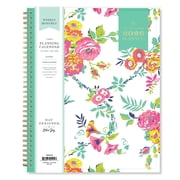 Blue Sky Day Designer 2026 Weekly and Monthly Planner Calendar, January 2026 - December 2026, 8.5 x 11, Clear Pocket Cover, Durable Twin Wire Binding, Include Storage Pocket, Stickers, Peyton White