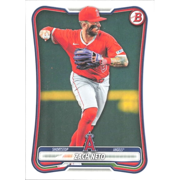 2026 Bowman #42 Zach Neto Los Angeles Angels MLB Baseball Base Trading Card
