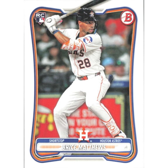 2026 Bowman #56 Brice Matthews RC Rookie Houston Astros MLB Baseball Base Trading Card