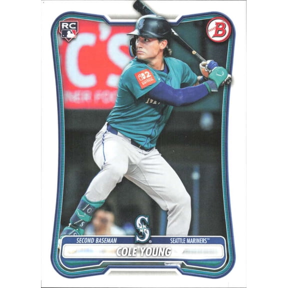 2026 Bowman #78 Cole Young RC Rookie Seattle Mariners  MLB Baseball Base Trading Card