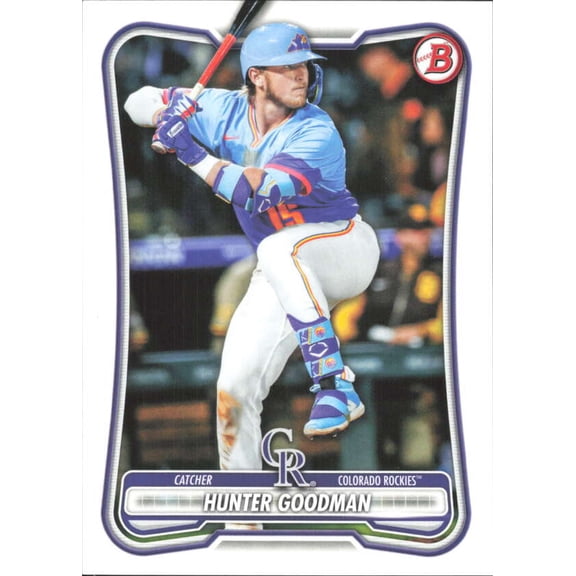 2026 Bowman #82 Hunter Goodman Colorado Rockies MLB Baseball Base Trading Card