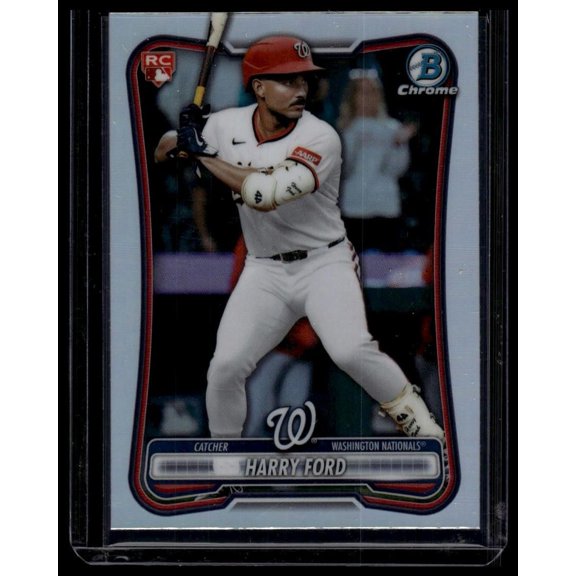 2026 Bowman #84 Harry Ford Rookie Red RC Logo Washington Nationals Washington Nationals MLB BASEBALL Trading Card