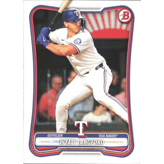 2026 Bowman #88 Wyatt Langford Texas Rangers MLB Baseball Base Trading Card