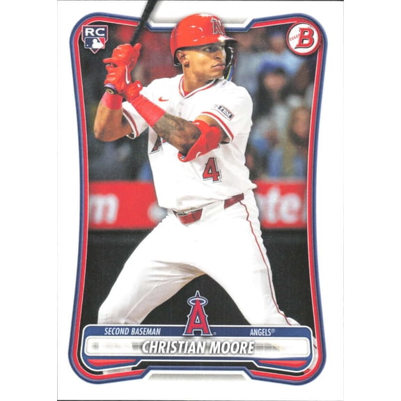 2026 Bowman #99 Christian Moore RC Rookie Los Angeles Angels MLB Baseball Base Trading Card