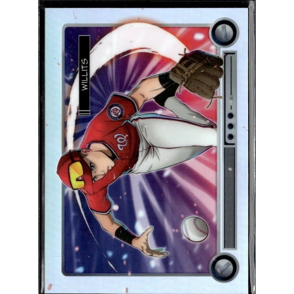 2026 Bowman Baseball Anime BA-14 Eli Willits Washington Nationals Baseball Card by Topps