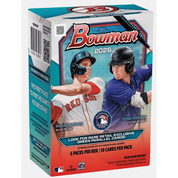 2026 Bowman Baseball Factory Sealed Value Blaster Box 60 CARDS