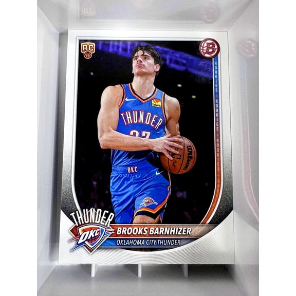 2026 Bowman Basketball Brooks Barnhizer RC Topps Oklahoma City Thunder Basketball Card