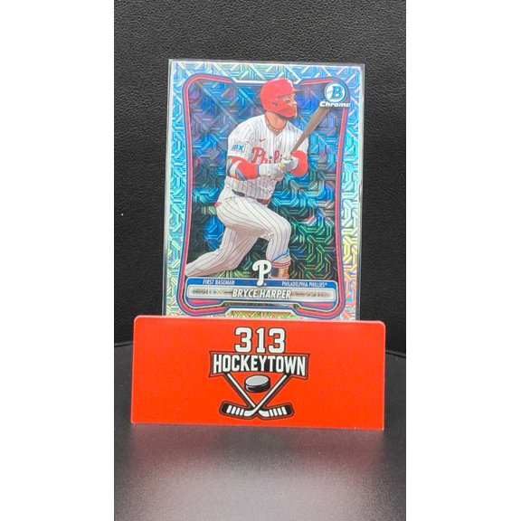 2026 Bowman Chrome Mojo Refractor Bryce Harper #7 Philadelphia Phillies Baseball Card
