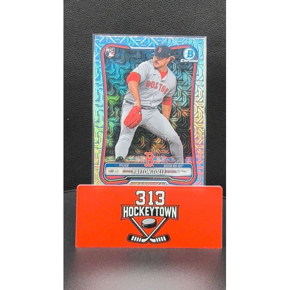 2026 Bowman Chrome Mojo Refractor RC Baseball Card 26 Payton Tolle Red Sox