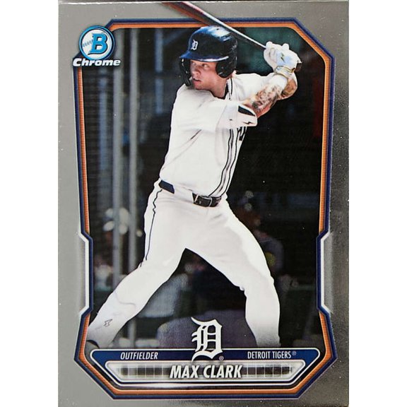 2026 Bowman Chrome Prospects #BCP-2 Max Clark Detroit Tigers RC Rookie MLB Baseball Base Trading Card