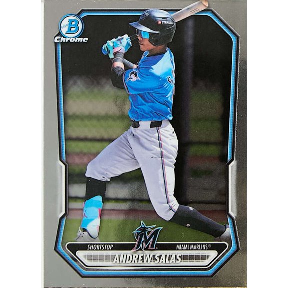 2026 Bowman Chrome Prospects #BCP-55 Andrew Salas Miami Marlins  RC Rookie MLB Baseball Base Trading Card