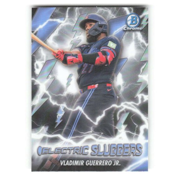 2026 Bowman Electric Sluggers #ES-2 Vladimir Guerrero Jr. Toronto Blue Jays MLB Baseball Trading Card