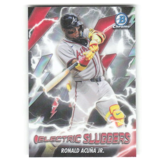 2026 Bowman Electric Sluggers #ES-8 Ronald Acuna Jr. Atlanta Braves  MLB Baseball Trading Card